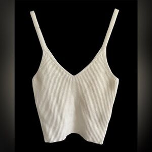 Gianni Bini Cream Ribbed Camisole size S